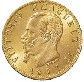 Marengo Italiano 20 Lire Vittorio E. II