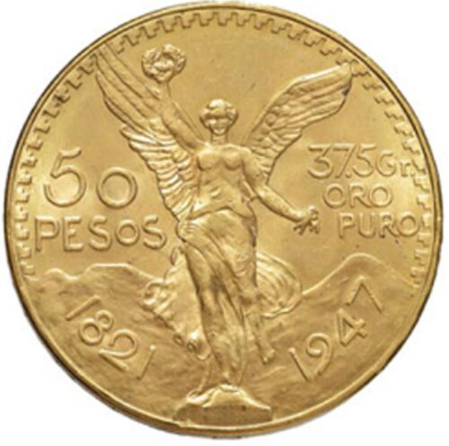 50 Pesos Messico Oro